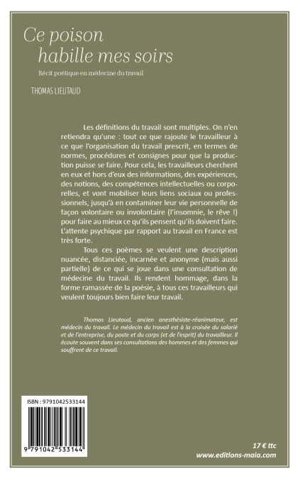 Ce poison habille mes soirs (Thomas Lieutaud)