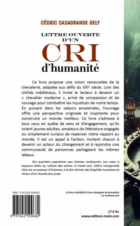 Lettre ouverte d’un cri d’humanité (Cédric Casagrande Gely)