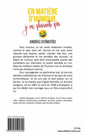 En matière d’humour, je ne plaisante pas (András Gyöngyösi)