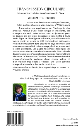 Transmission circulaire, Laisser une trace sublime intergénérationnelle, Tome I (Meltem Etcheberry)