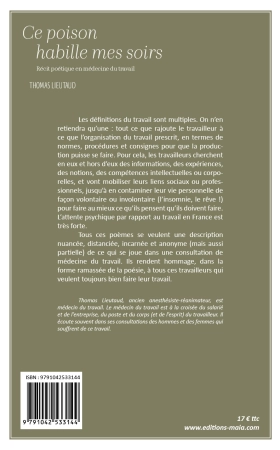 Ce poison habille mes soirs (Thomas Lieutaud)