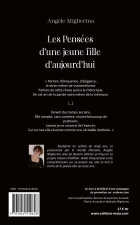 Les pensées d’une jeune fille d’aujourd’hui - Angèle Miglierina