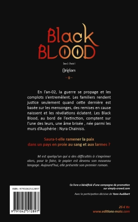 Black Blood, Tome I – Partie 1 – Origines - -M -