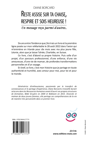 Reste assise sur ta chaise, respire et sois heureuse ! - Diane Borcard