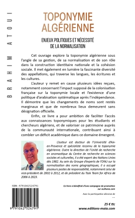 Toponymie Algérienne,  Enjeux politiques et nécessité de la normalisation.