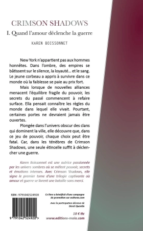 Crimson Shadows Tome 1 - Quand l'amour déclenche la guerre (Karen Boissonnet)