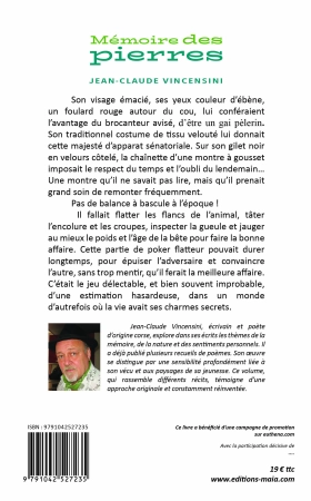 Mémoire des pierres (Jean-Claude Vincensini)
