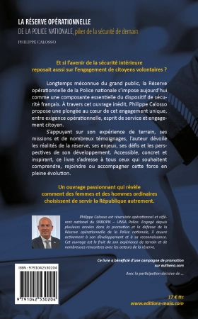 La Réserve opérationnelle de la Police Nationale - pilier de la sécurité de demain (Philippe Calosso)