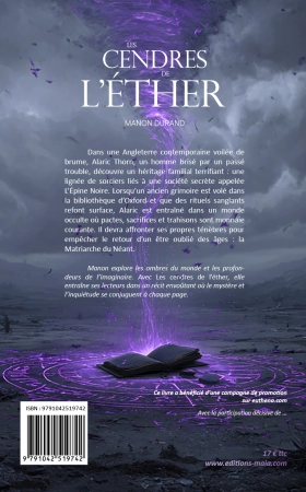 Les Cendres de l’Ether - Manon Durand