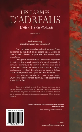 Les Larmes d’Adrealis - Tome 1 (Sarah Galis)