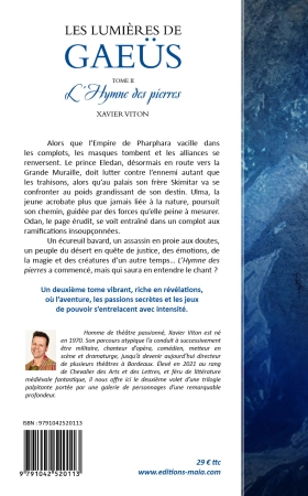 Les lumières de Gaeüs - Tome II - L’hymne des pierres (Xavier Viton)