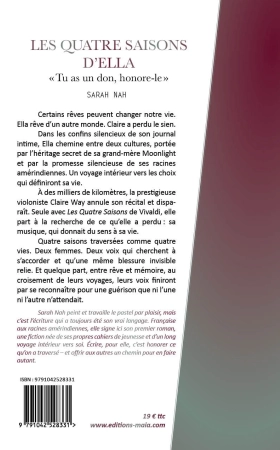 LES QUATRE SAISONS D’ELLA (Sarah NAH)