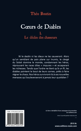 Coeurs de Diables tome 1 : Le Déclin Des Chasseurs