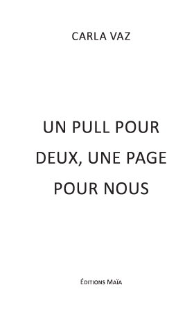 Un pull pour deux, une page pour nous