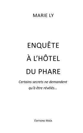 Enquête à l’Hôtel du Phare (Marie LY)