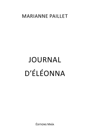 Journal d’Éléonna (Marianne Paillet)