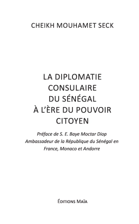 LA DIPLOMATIE CONSULAIRE DU SENEGAL à l'épreuve de la Mondialisation