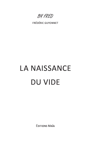 La naissance du vide
